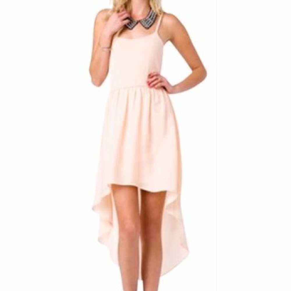 Forever21 Peach High Low Dress